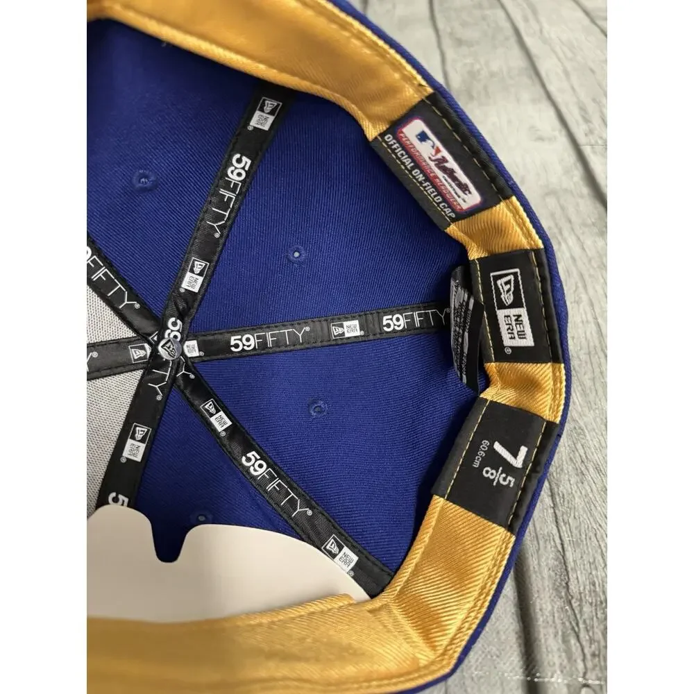 New Era Los Angeles Dodgers 2026 Gold Collection 59FIFTY Fitted Hat Sz 7 5/8